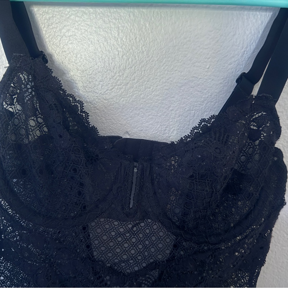 Auden Black Lace Bra Bodysuit - Picture 6 of 7